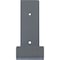 Ekena Millwork Steel Hanging Shelf Bracket, Hammered Light Blue 2"W x 8"D x 6"H BKTM02X08X06HSHLB - alternate 10